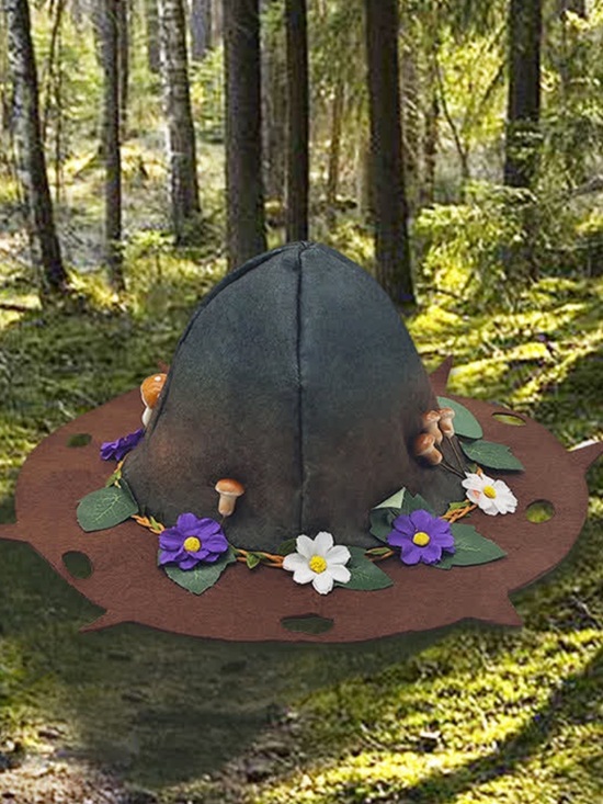 Other - Forest-Inspired Fairy or Elven Mushroom Leaf Wizard Hat